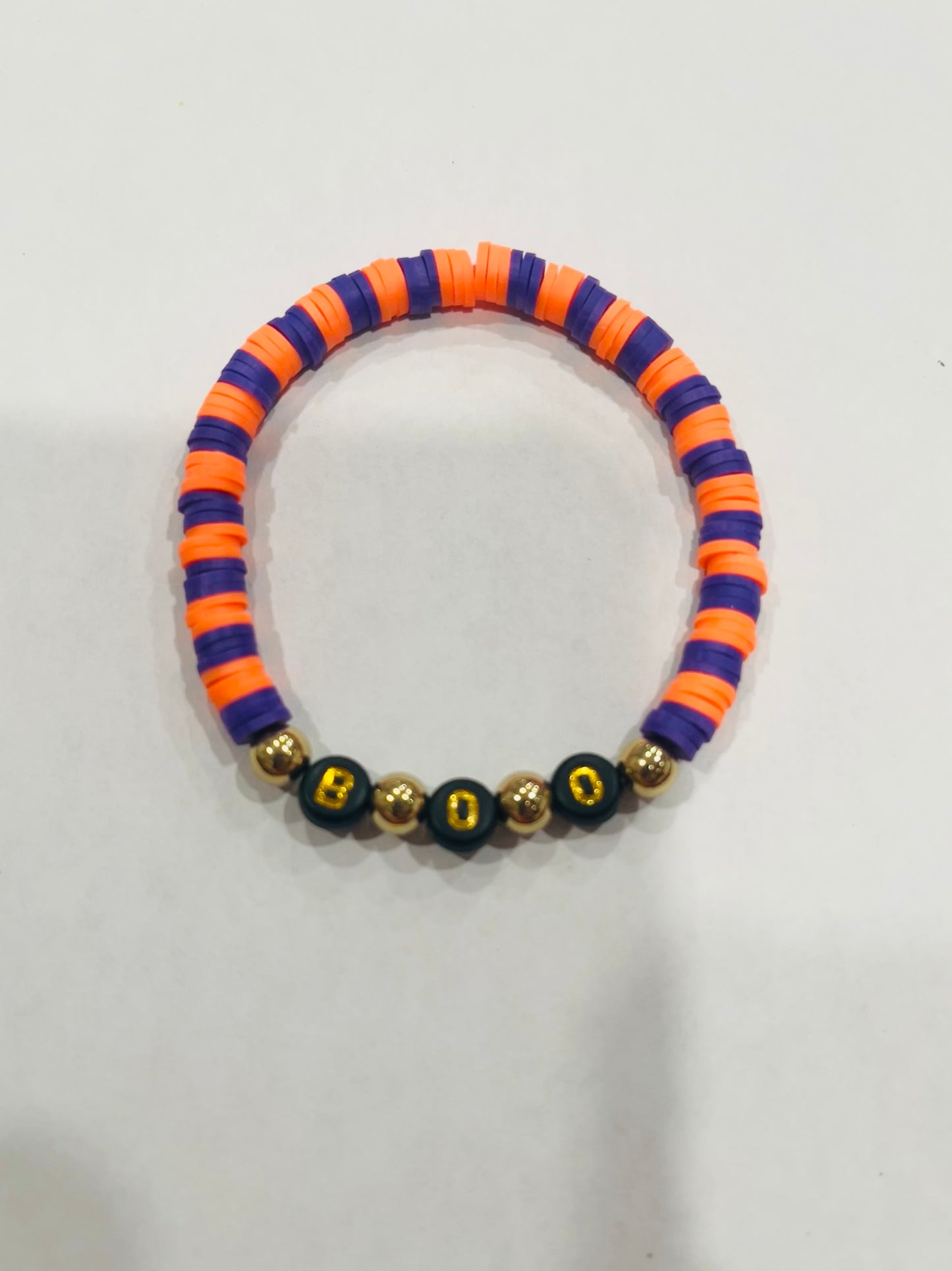 Orange & Black Boo Bracelet