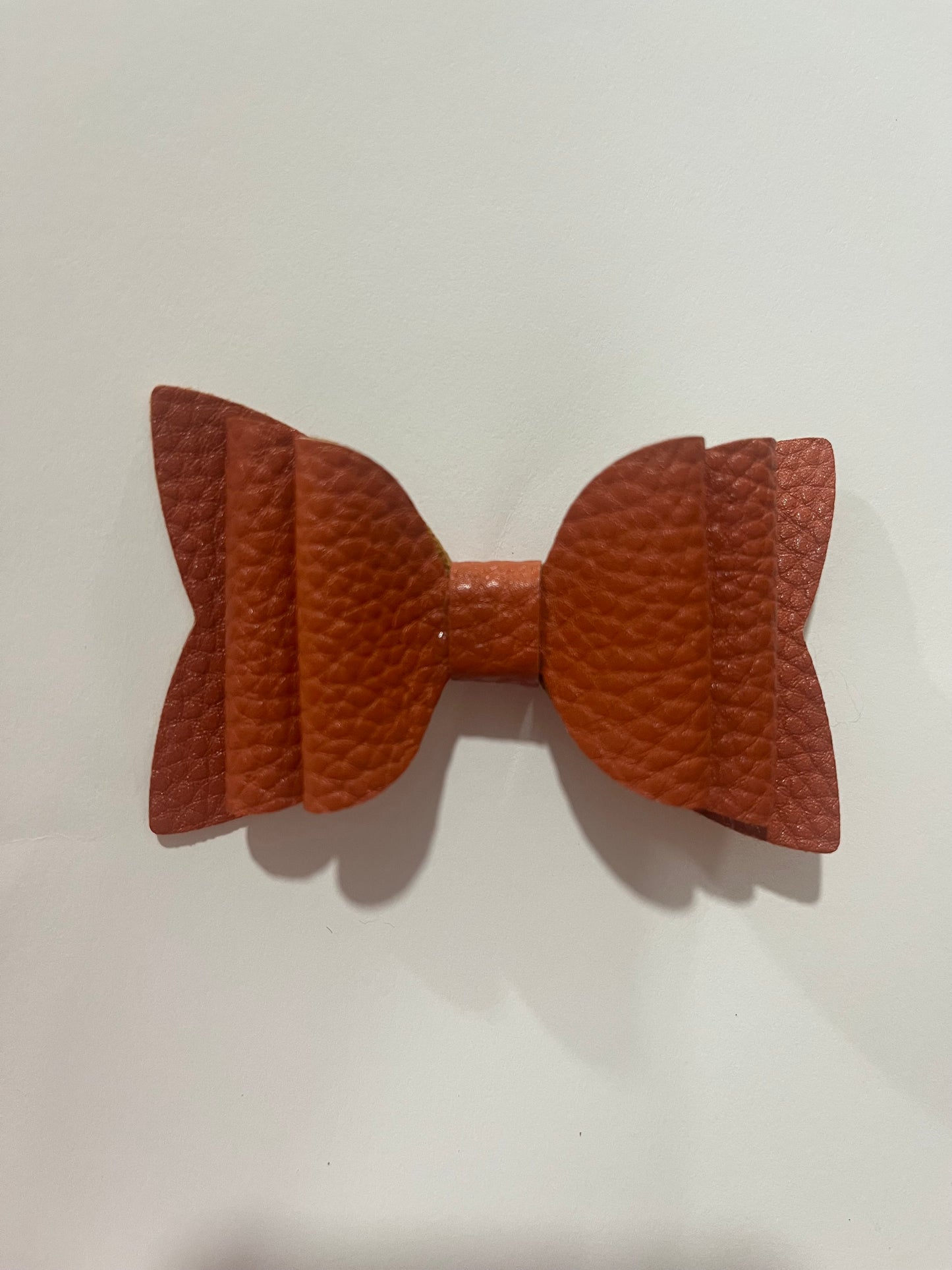 Brick Red Layered Bow