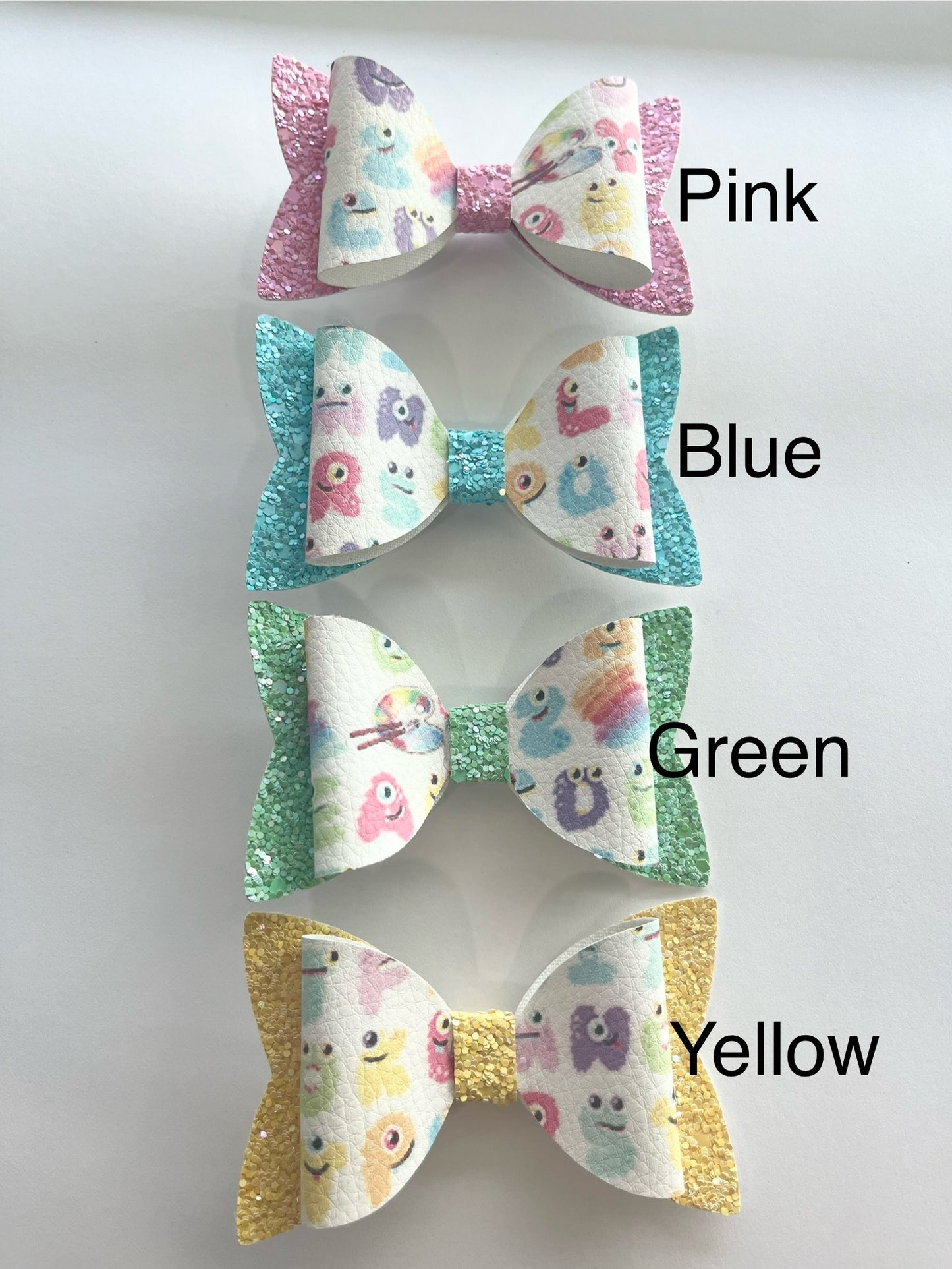 Glitter ABC Bows