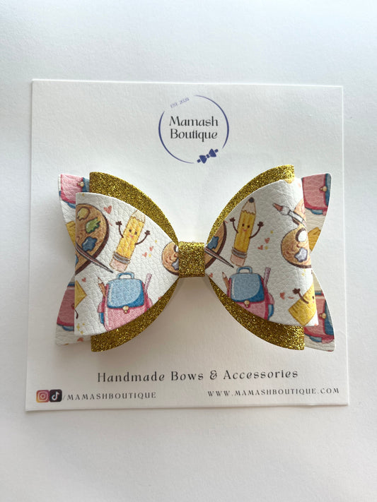 Backpack School Bow