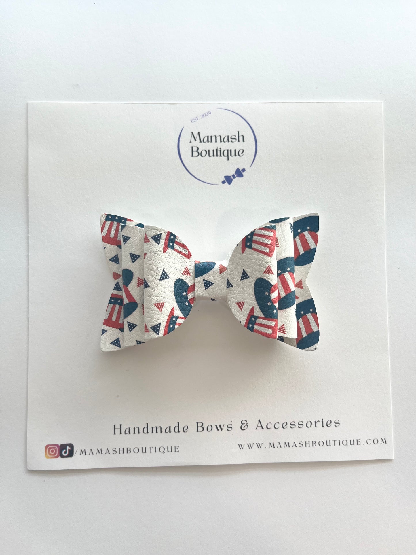 Patriotic Hat Bow