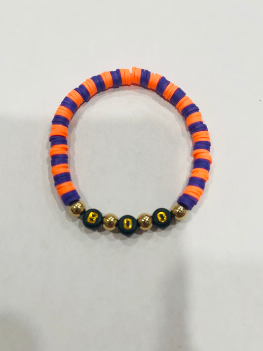 Orange & Black Boo Bracelet